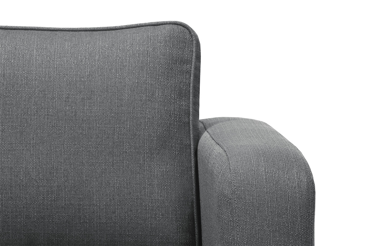 Canap� design 3 places gris clair HARRY