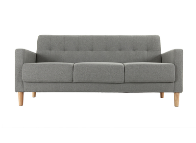 Canap&eacute; design 3 places gris MOON