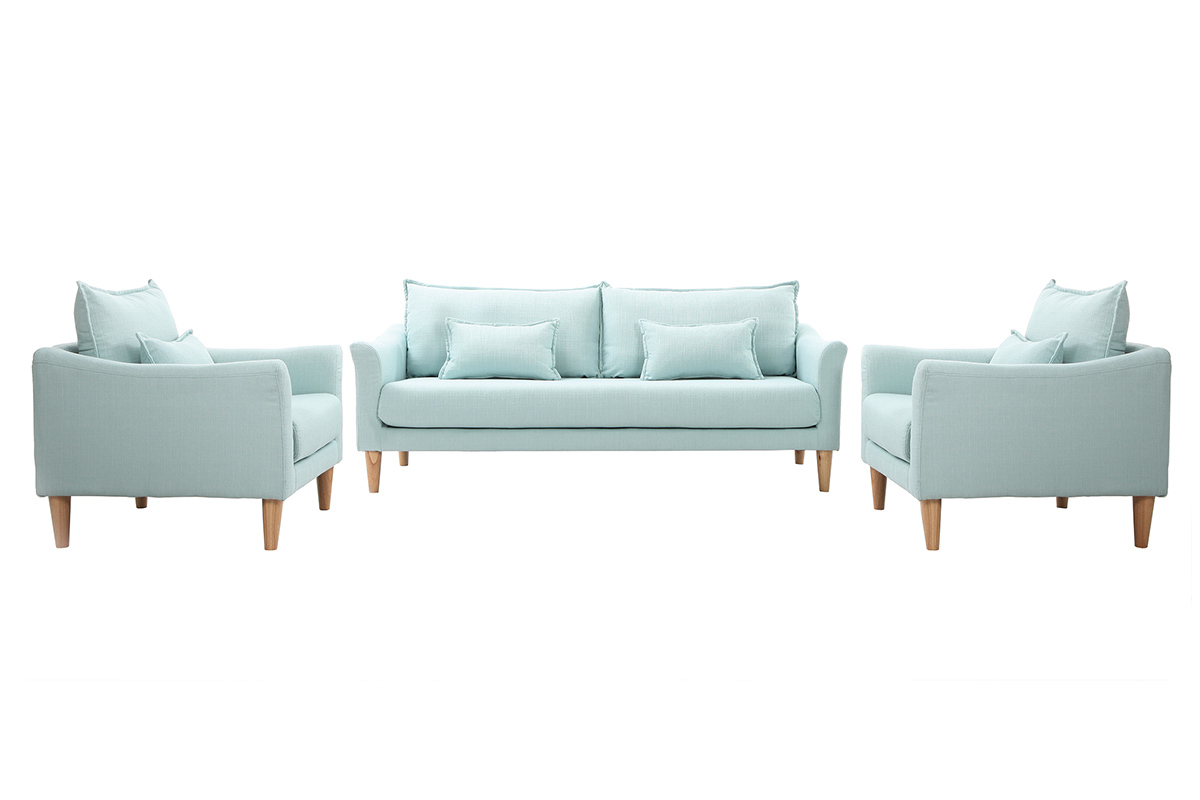 Canap� design 3 places menthe � l'eau KATE