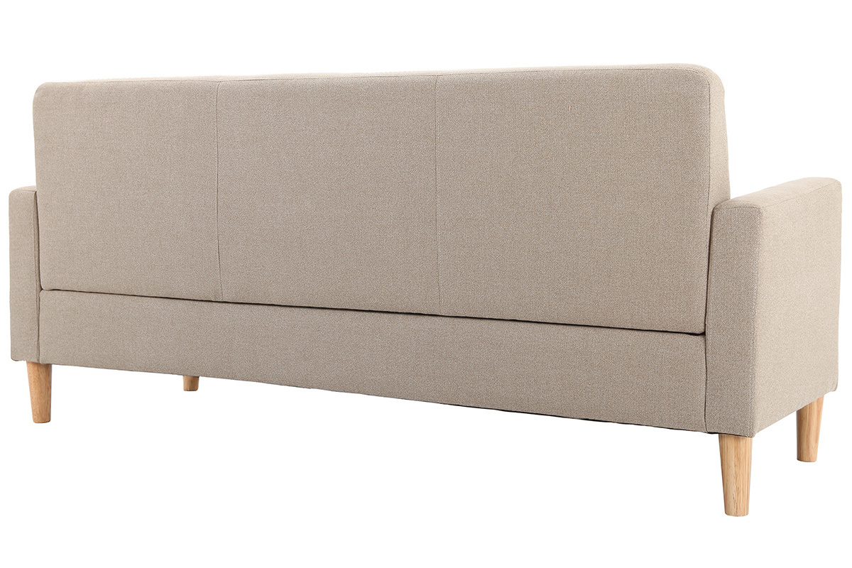 Canap� design 3 places naturel MOON
