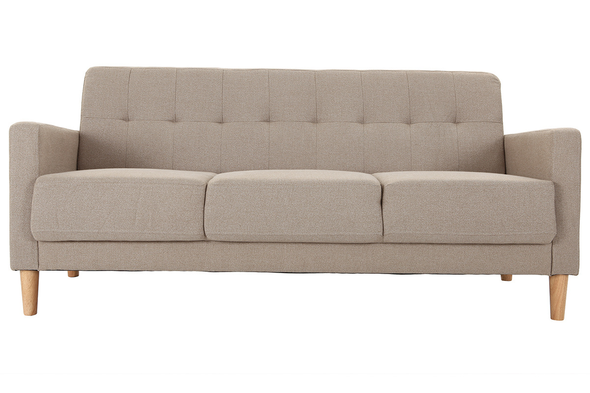 Canap� design 3 places naturel MOON