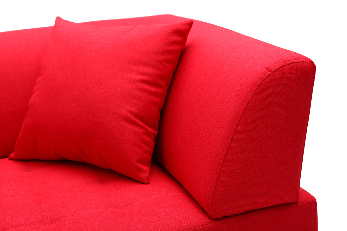 Canap� design 3 places Rouge ARTIC
