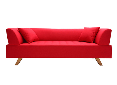 Canap&eacute; design 3 places Rouge ARTIC