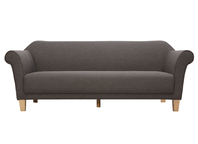 Canap&eacute; design classique gris clair 3 places MELI