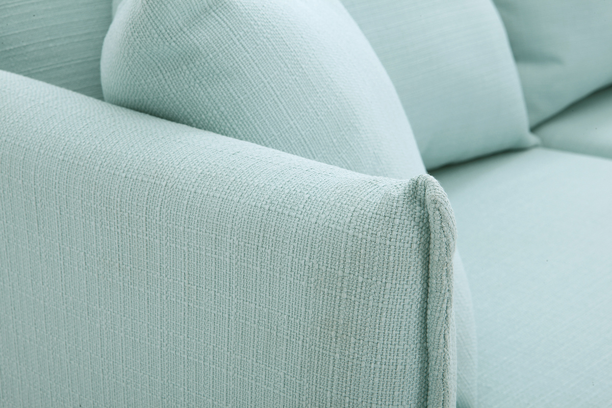 Canap� design contemporain 3 places vert menthe � l'eau MATHIS