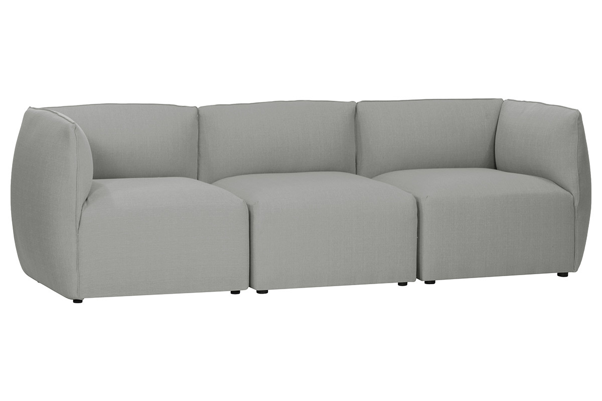Canap� design modulable gris 3 places MODULO