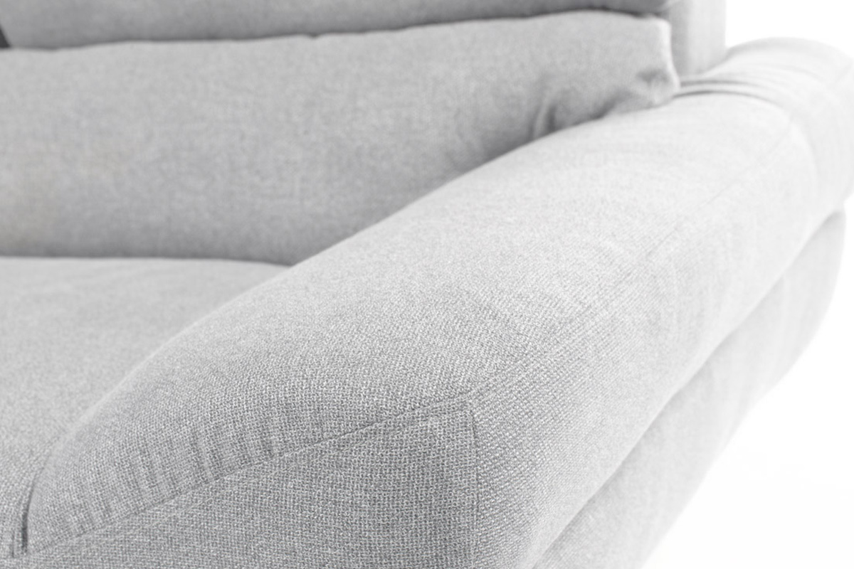 Canap design scandinave 3 places gris NORDIK