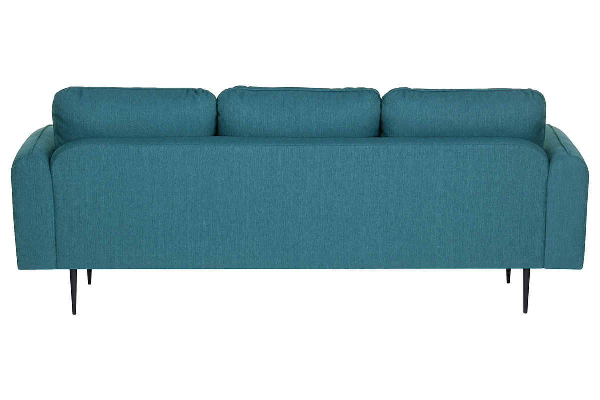 Canap� design tissu bleu canard 3 places SIDI