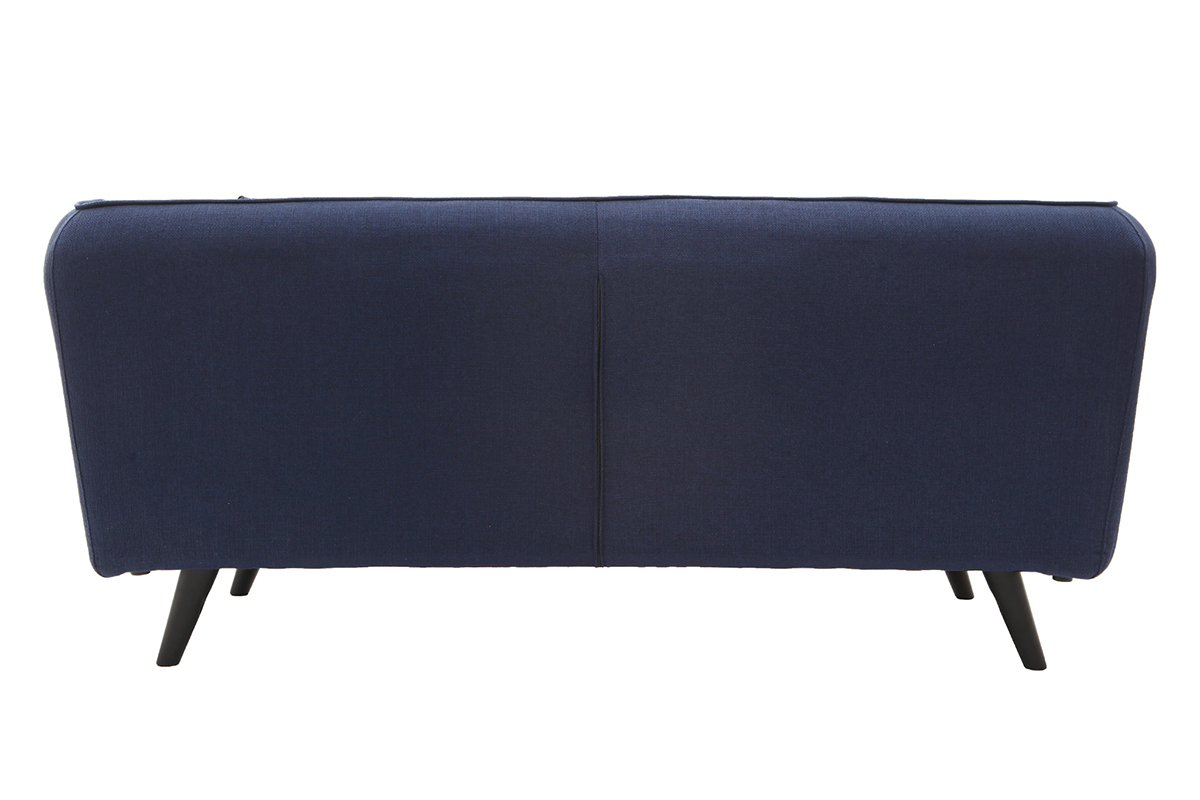 Canap� design tissu bleu fonc� 3 places MOONLIGHT