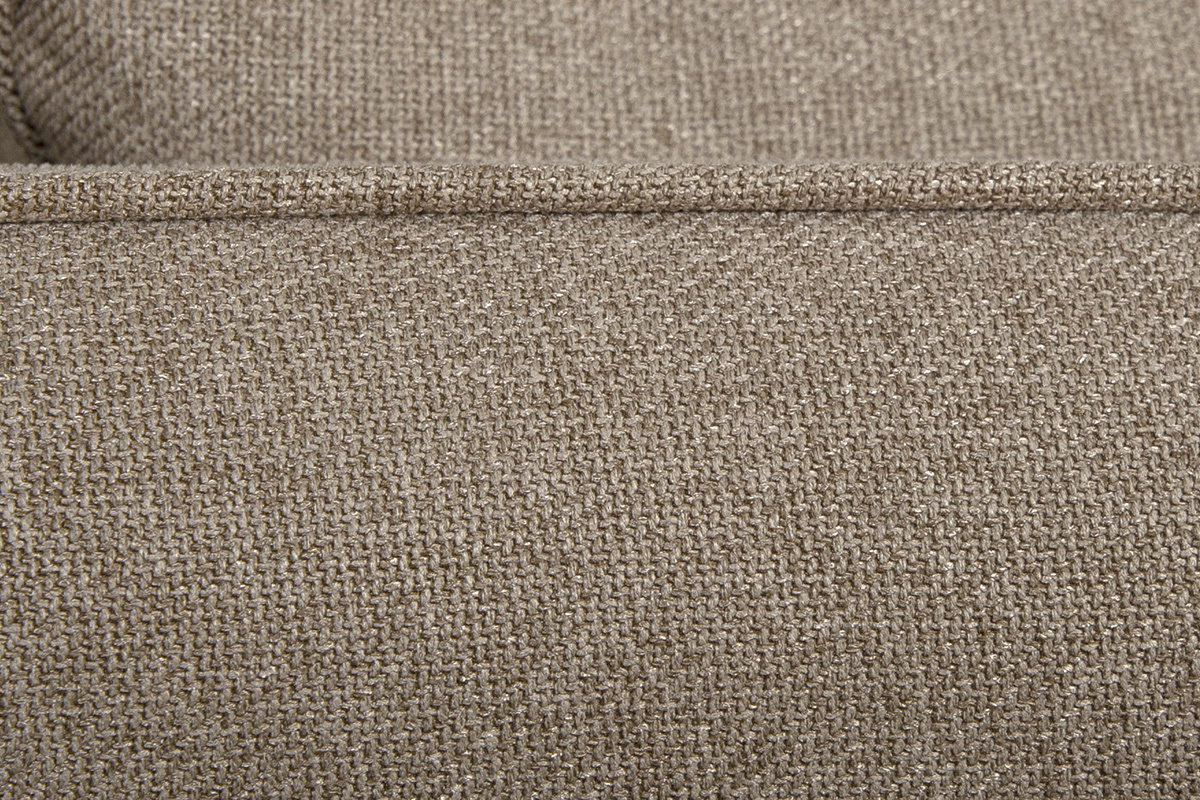 Canap scandinave 3 places en tissu taupe et bois clair CREEP