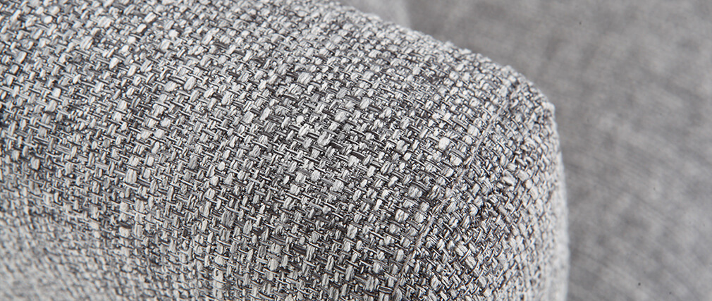 Canap� scandinave 3 places gris clair d�houssable pieds bois OSLO