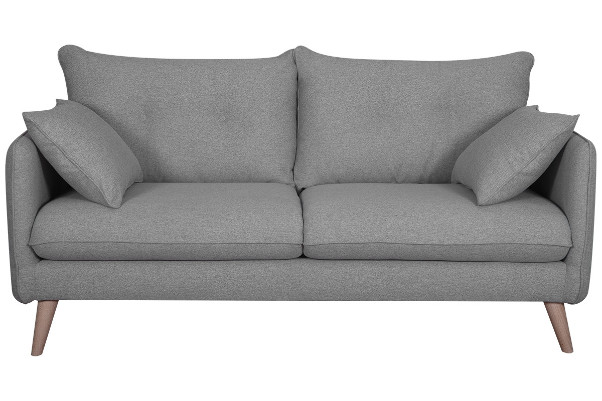 Canap scandinave 3 places gris clair GUILTY