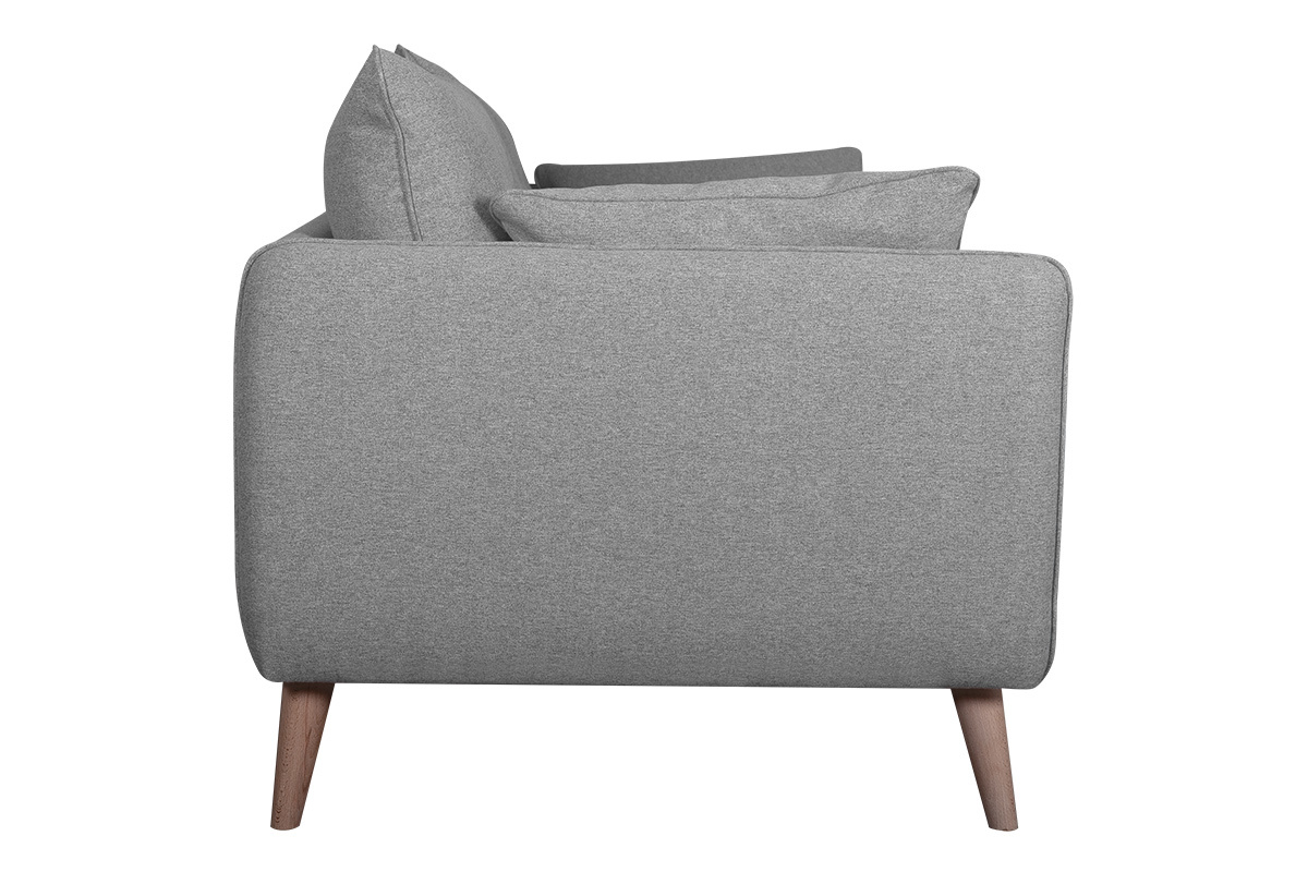 Canap scandinave 3 places gris clair GUILTY