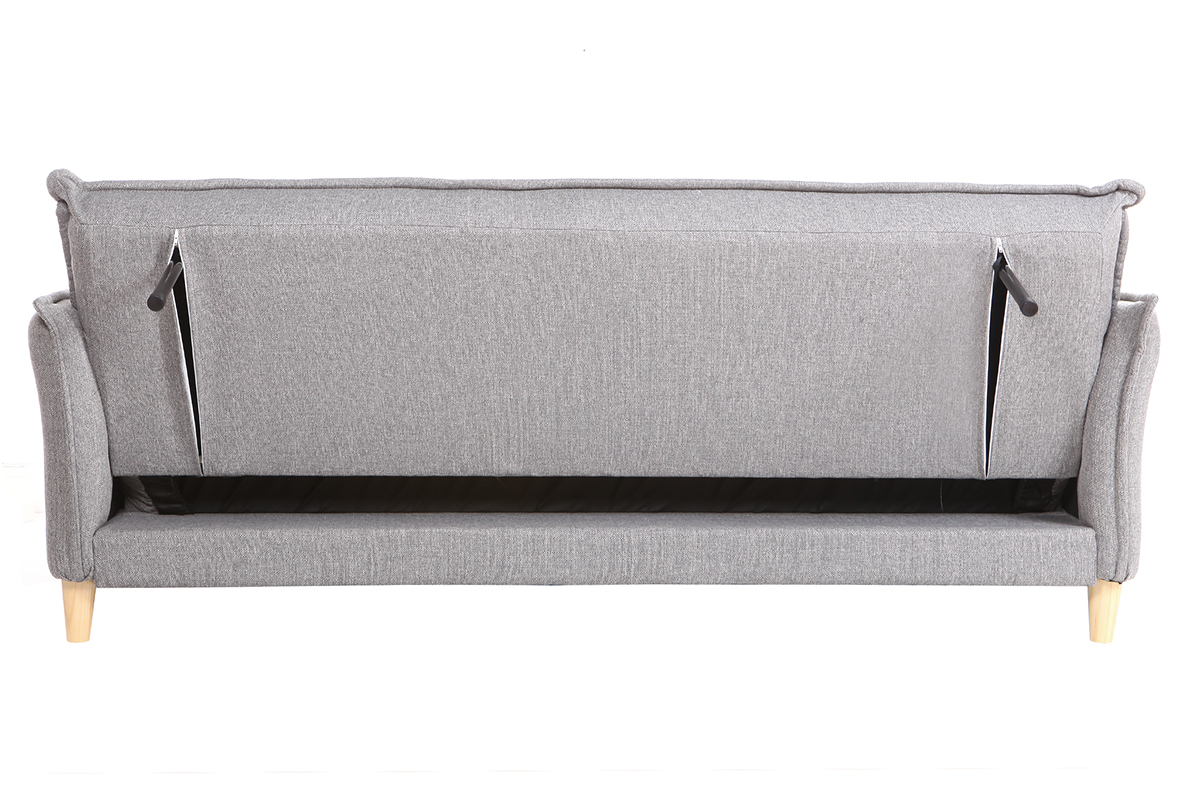 Canap� scandinave convertible tissu gris WEEKEND