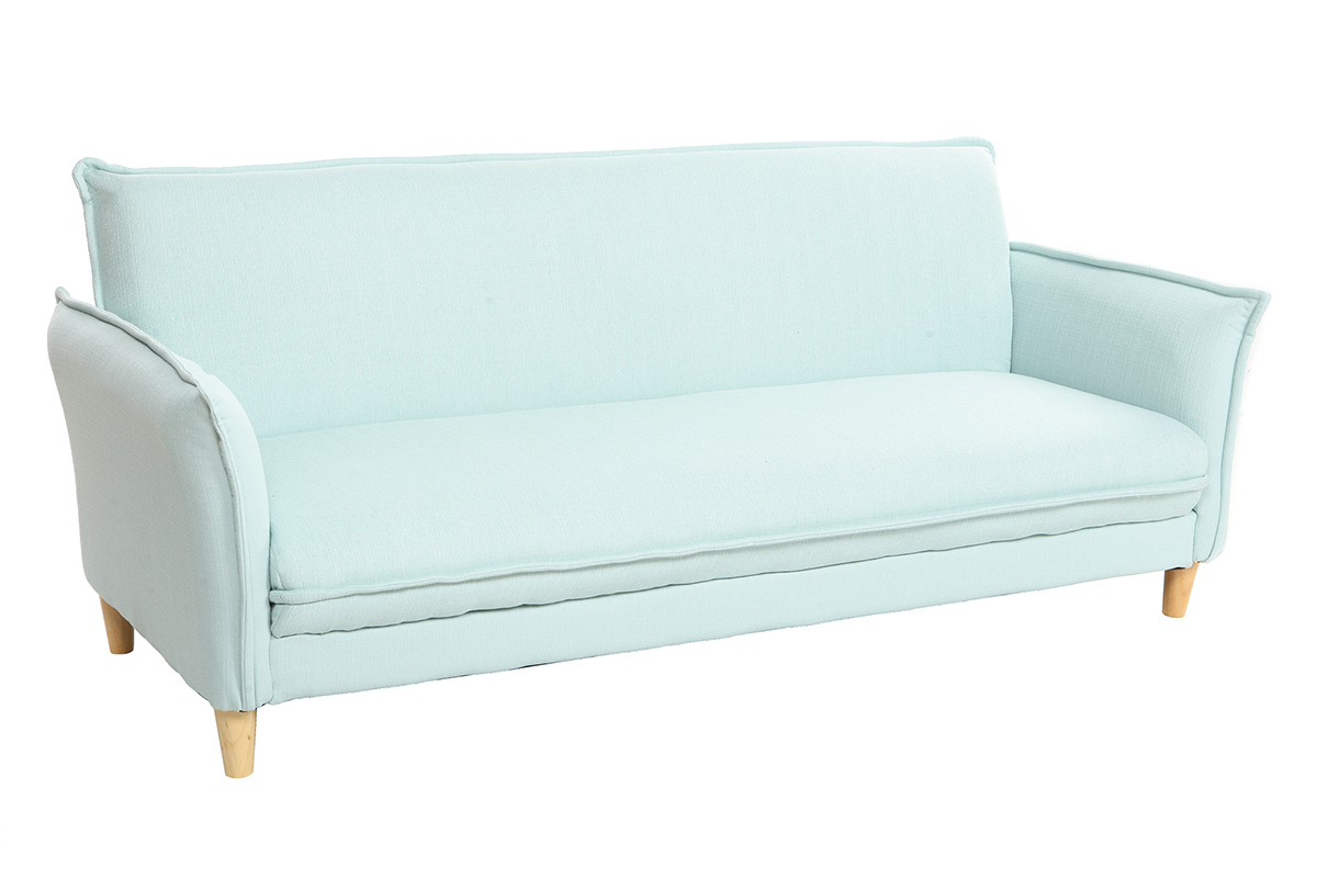 Canap� scandinave convertible tissu menthe � l'eau WEEKEND