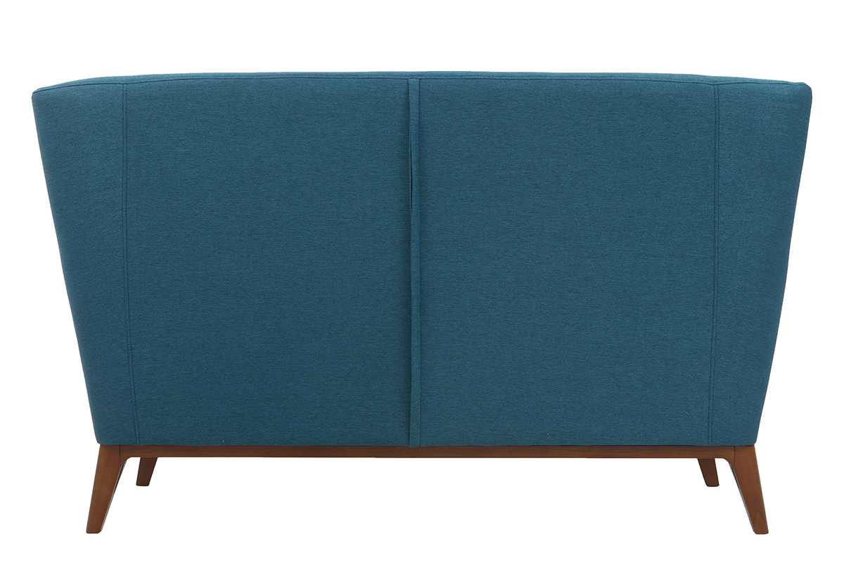 Canap� vintage 2 places bleu canard MARKUS