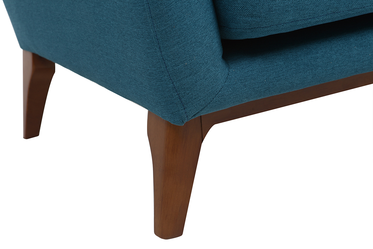 Canap� vintage 2 places bleu canard MARKUS