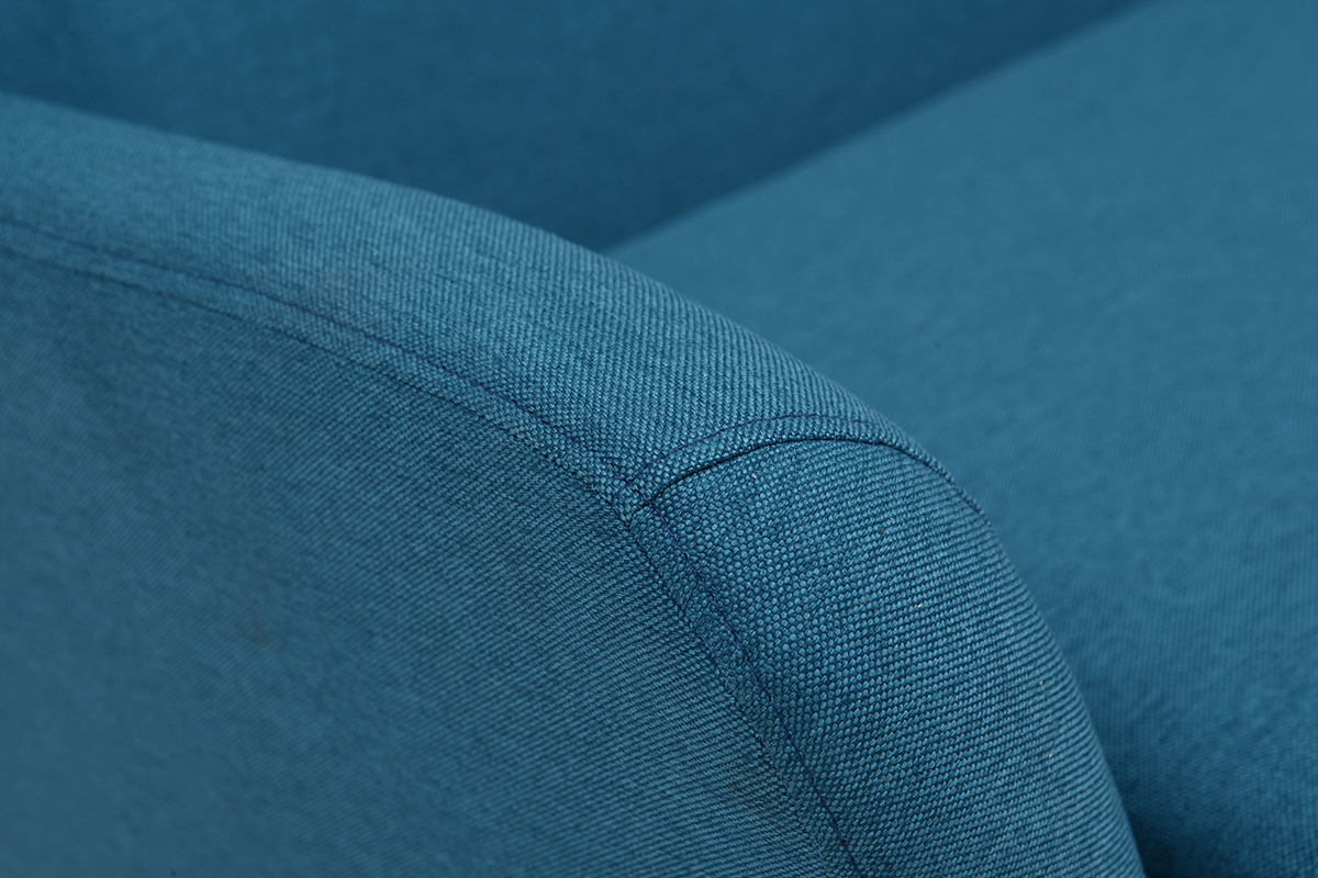 Canap� vintage 2 places bleu canard MARKUS