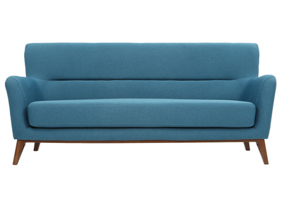 Canap&eacute; vintage 3 places bleu petrole MARKUS