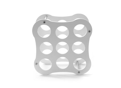 Casier &agrave; vin design blanc CAHORS