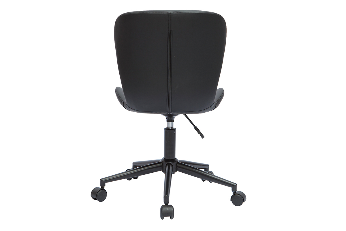 Chaise de bureau  roulettes design noire JOSH