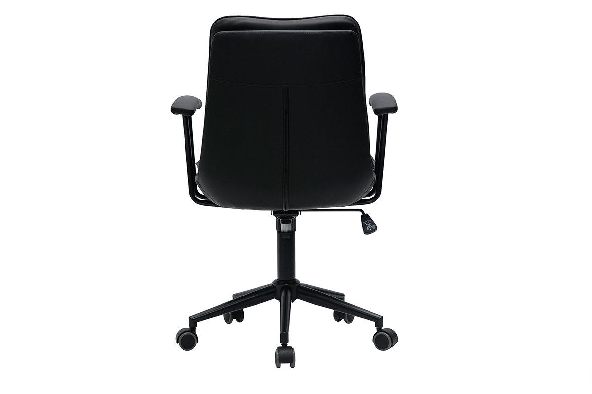 Chaise de bureau  roulettes noire BRADFORD
