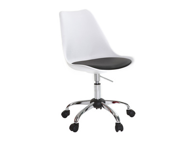 Chaise de bureau design blanche et noire NEW STEEVY