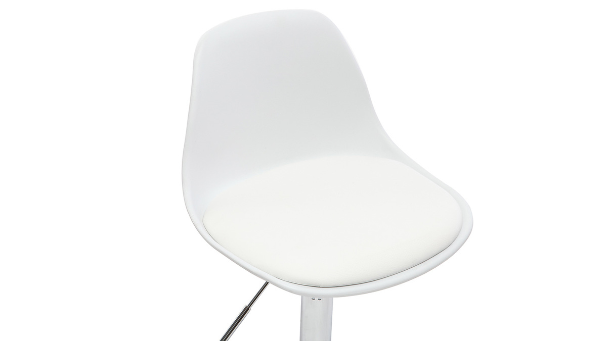 Chaise de bureau design enfant blanche STEEVY