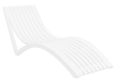 Chaise longue design blanche SLIDO