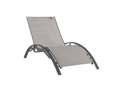 Chaise longue design grise SIERRA