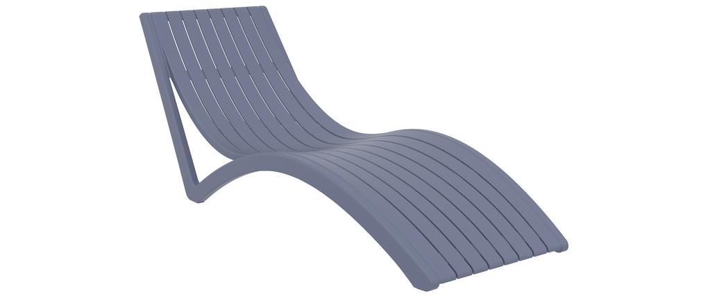 Chaise longue design grise SLIDO