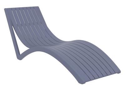 Chaise longue design grise SLIDO