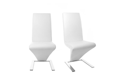 Chaises design blanc (lot de 2) NEW ANGIE