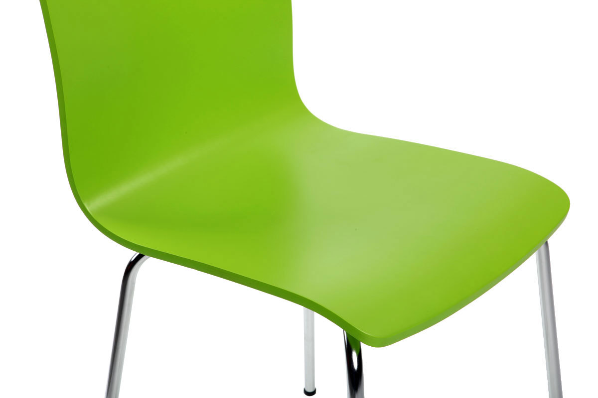 Chaises design cuisine vert pomme (lot de 2) NELLY