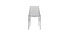 Chaises design empilables transparentes int&eacute;rieur / ext&eacute;rieur  (lot de 2) YZEL