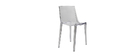 Chaises design empilables transparentes int&eacute;rieur / ext&eacute;rieur  (lot de 2) YZEL