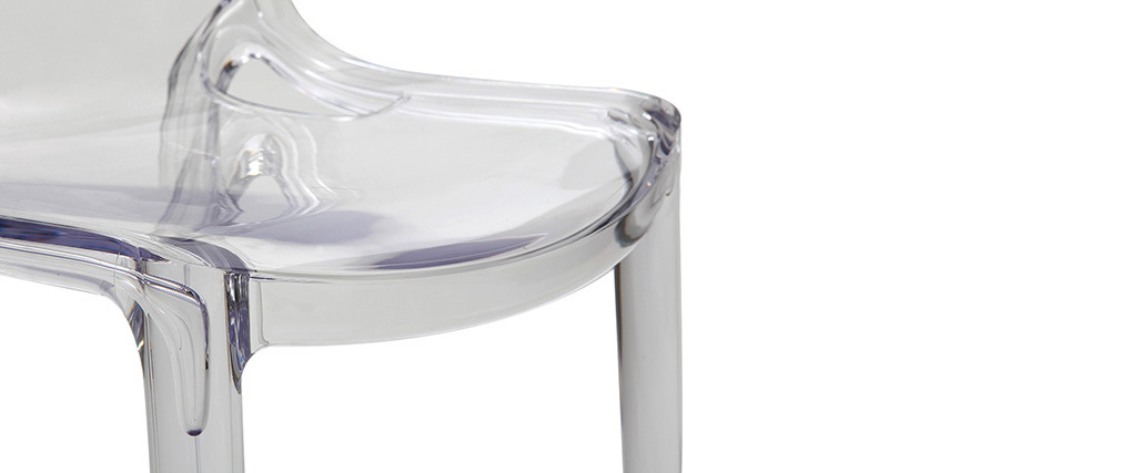 Chaises design empilables transparentes int�rieur / ext�rieur  (lot de 2) YZEL