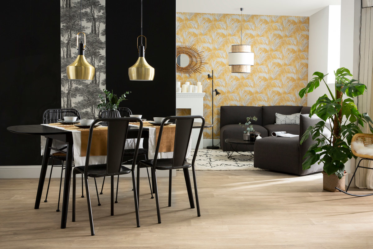 Chaises design m�tal inox (lot de 2) EVAN