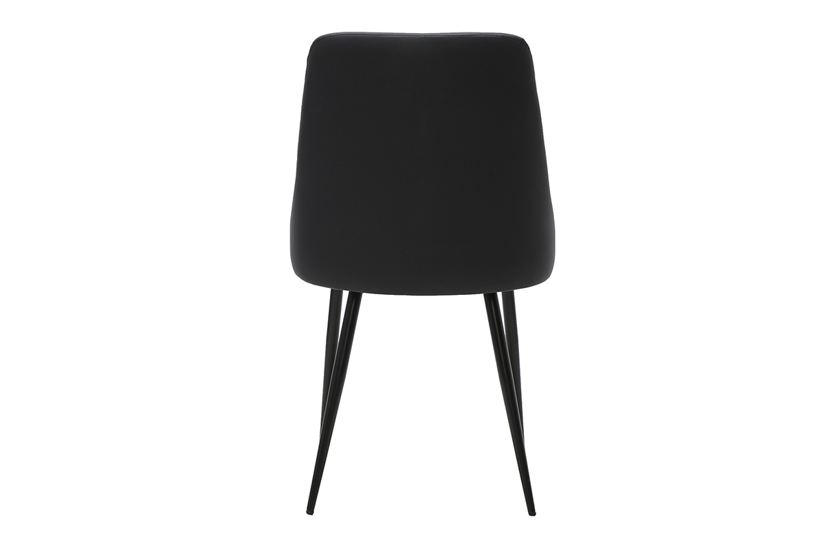 Chaises design noires (lot de 2) CULT