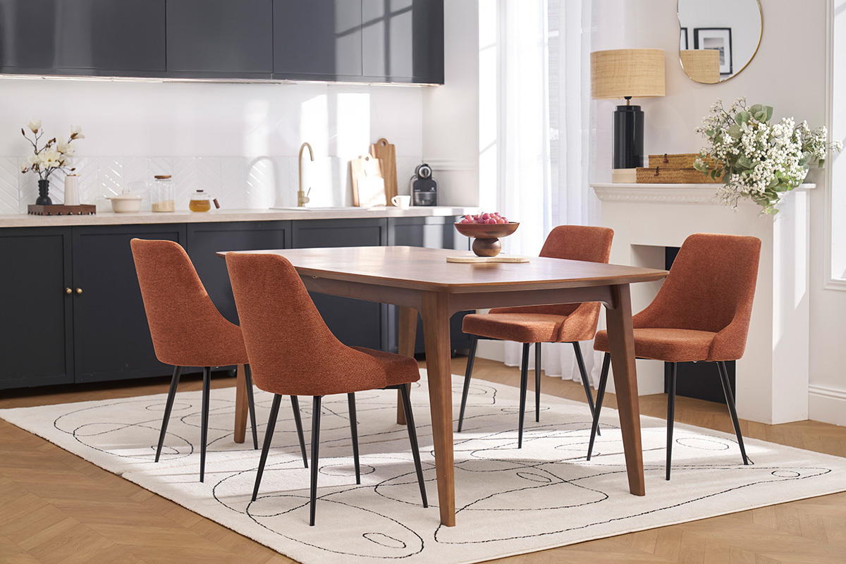 Chaises design noires (lot de 2) CULT
