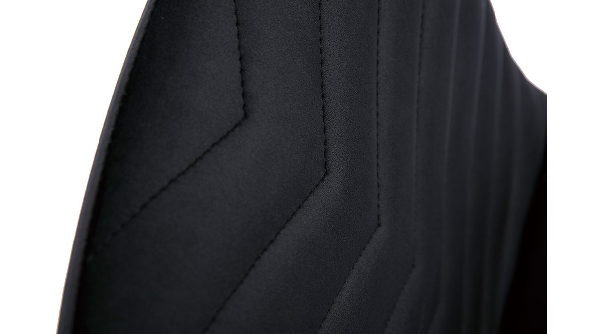 Chaises design noires en tissu velours et mtal (lot de 2) PUMPKIN