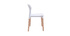Chaises design scandinave blanches (lot de 2) GILDA