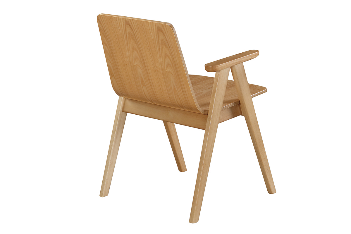 Chaises design scandinave ch�ne (lot de 2) DANA