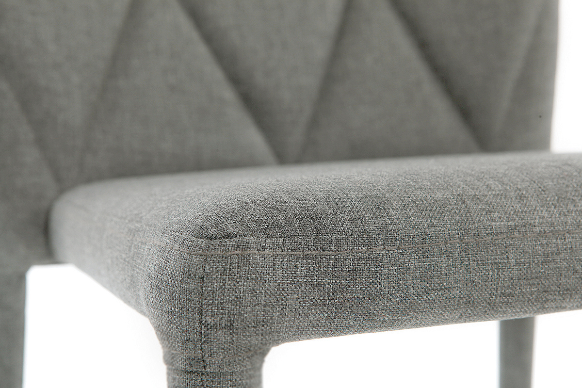 Chaises empilables design gris clair (lot de 2) KARLA