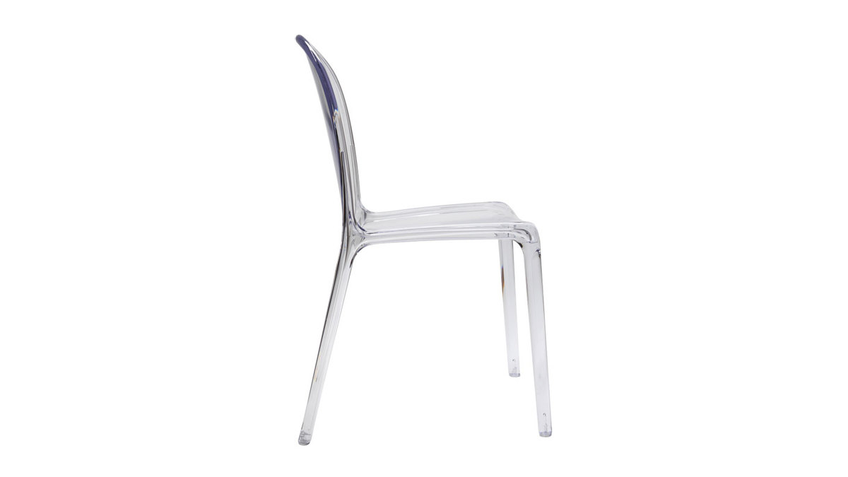 Chaises empilables design transparentes (lot de 2) THALYSSE