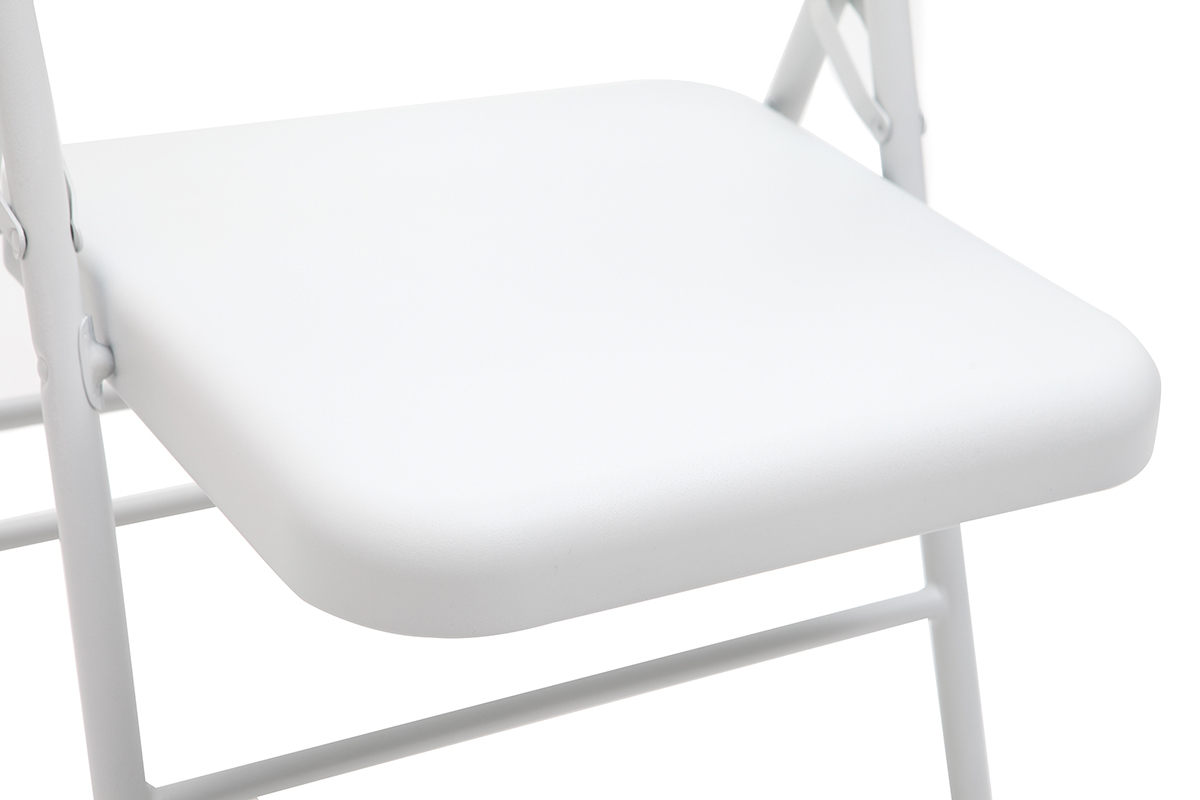 Chaises pliantes blanches (lot de 2) ALI
