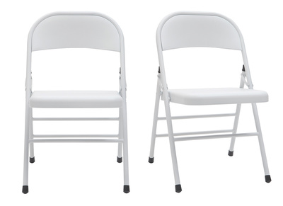Chaises pliantes blanches (lot de 2) ALI