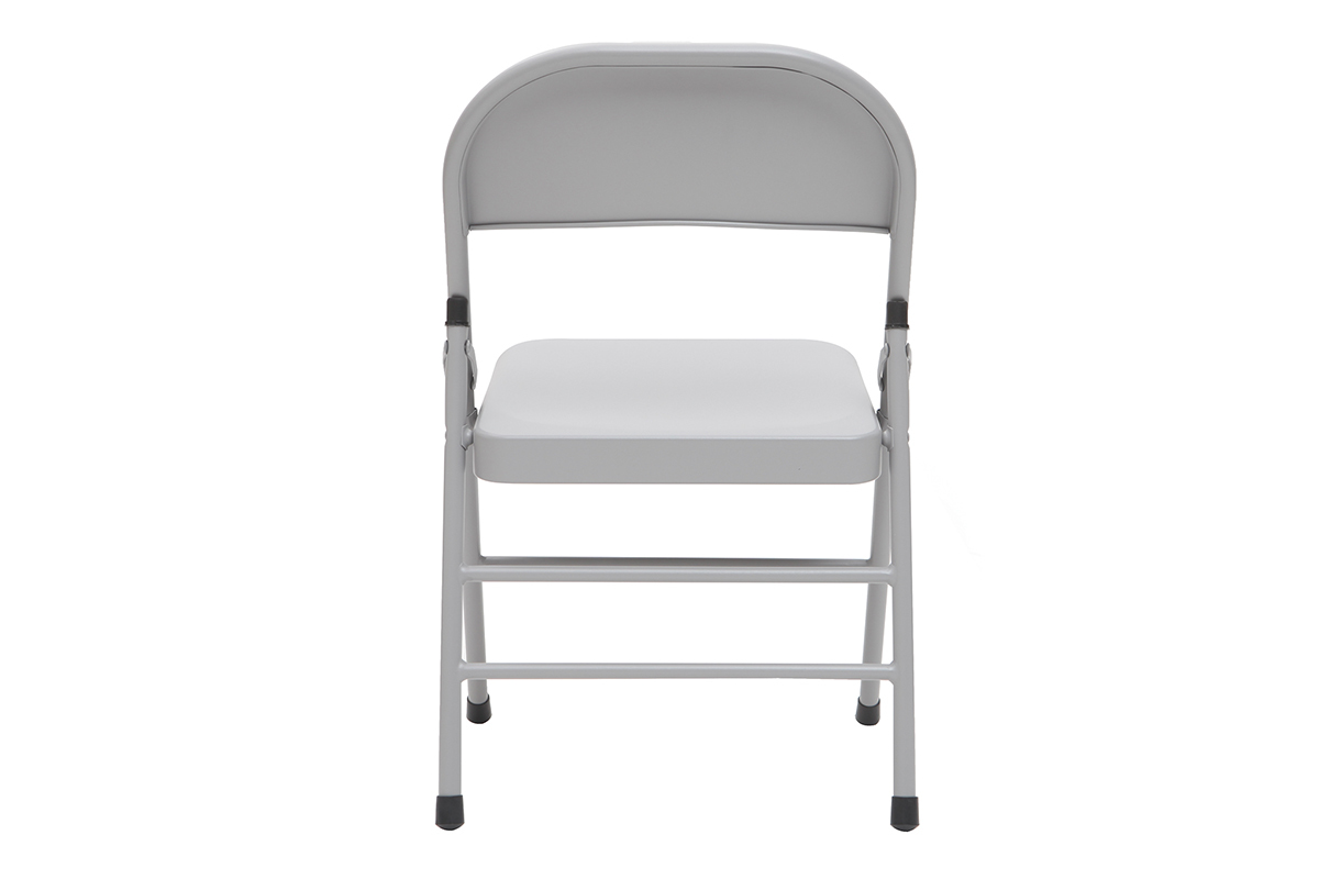 Chaises pliantes grises (lot de 2) ALI
