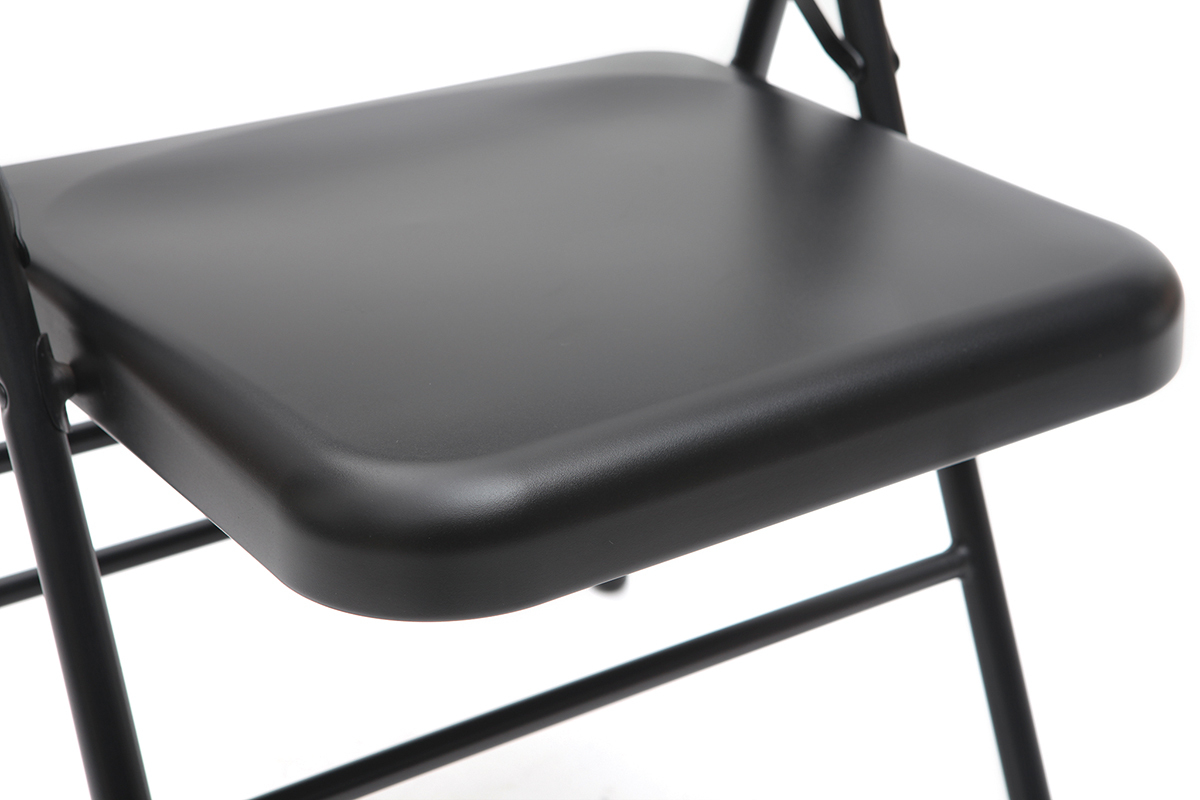 Chaises pliantes noires (lot de 2) ALI