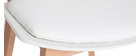 Chaises scandinaves blanc et bois clair (lot de 2) BLOEM - Miliboo & Stéphane Plaza